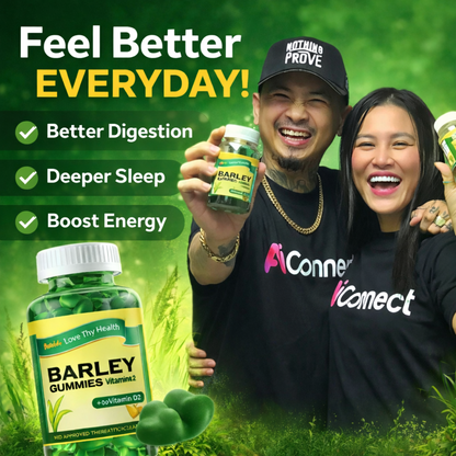 Barley Gummies with Vitamin B12 – Immune & Energy Support Food Supplement (60 Gummies)